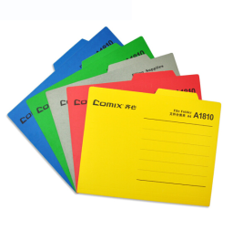 齐心（COMIX） 分类夹 A4纸质文件夹 办公易分类夹 纸质夹报告夹A1810