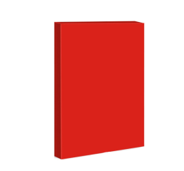 富城  彩色复印纸 A4 80g 500张/包  大红色