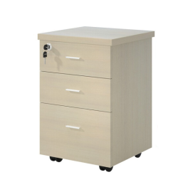 办公室移动办公柜子文件柜矮柜资料柜床头三抽屉活动柜木质带锁