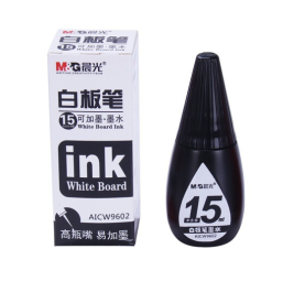 晨光（M&G）文具白板笔15ml可加墨黑色墨水添加液补充液 AICW9602 黑