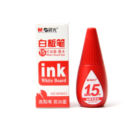 晨光（M&G）白板笔15ml可加墨墨水添加液补充液 AICW9602  红色
