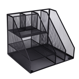 得力 deli 多功能金属丝网文件架/文件栏 79075