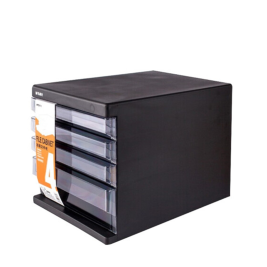 晨光 M＆G 四层无锁文件柜 ADM95295  （黑色)