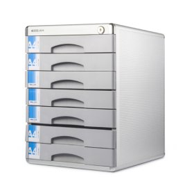 金隆兴 Glosen 铝合金七层带锁文件柜 C9978 (银色)