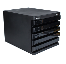 晨光 M＆G 五层带锁文件柜 ADM95298 (黑色)