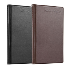 齐心 Comix 硬皮名片册 A1556 180名 (黑色/棕色) 颜色随机