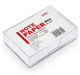 得力 deli 便签纸 7601 107*96mm (白色) 300张/盒
