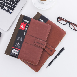 喜通 仿皮活页笔记本 B5 16-823（黑色 棕色）