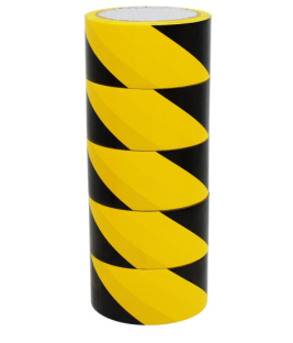 劲威 斑马警示胶带 48mm*15m (黄黑色) 6卷/筒