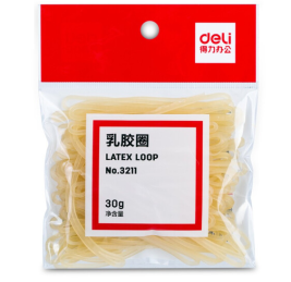 得力 deli 橡皮筋 3211 30g/袋