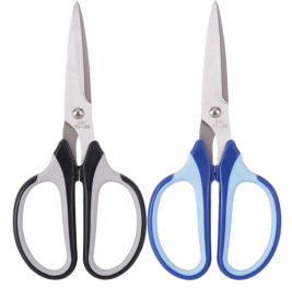 得力 deli 剪刀 6001 12把/盒 (颜色随机)