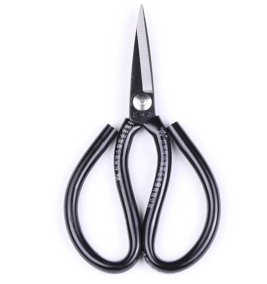 张小泉 黑色手柄包胶锰钢家用剪刀 4111-2 185mm