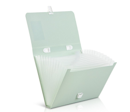 得力 deli 风琴包 A4 13格 72566（薄荷绿）