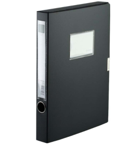 齐心PP高级档案盒 HC-35 A4 35mm  （黑色、蓝色）