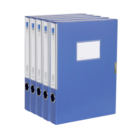 红杰 PP档案盒 H838 A4 75mm (黑色、蓝色)