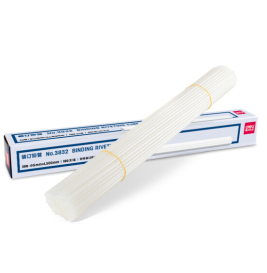 得力 deli 装订胶管 直径5mm*长度500mm 100根/盒 3832