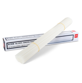 得力 deli 装订胶管 直径5.2mm*长度500mm 100根/盒 3853