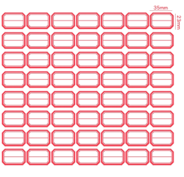 劲威 带框标签R78 35*23mm 56枚*10张