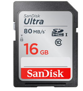 闪迪 SanDisk SD存储卡 C10 SDSDUNB-016G-ZN3IN 16GB 至尊高速SDXC UHS-I Class10-48Mb/s
