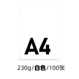 世博  白色卡纸  A4 230g  100张/包