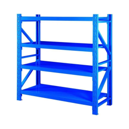 仓储四层货架 每层承重300kg 高200cm长200cm宽60cm（蓝色 灰色）