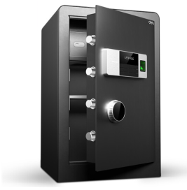 得力 deli 4106指纹密码保险柜 高60cm 黑色