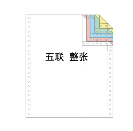 蓝东坡 电脑打印纸 80列 五联 整张
