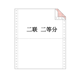 蓝东坡 电脑打印纸 80列 二联 二等分