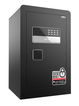 得力 deli 保险柜 电子密码保险箱 高60cm 33576 黑色