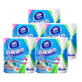 维达 vinda 厨房纸巾双层 V4020-2 75段/卷 2卷/提 20提/箱