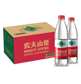 农夫山泉 饮用天然水 550ml/瓶 24瓶/箱