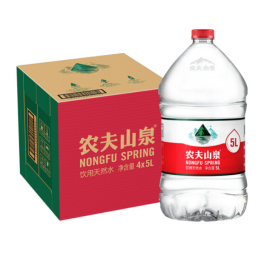 农夫山泉 饮用天然水 5L/桶 4桶/箱