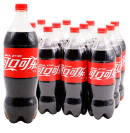 可口可乐 Coca'Cola 碳酸饮料 1.25L/瓶 12瓶/箱