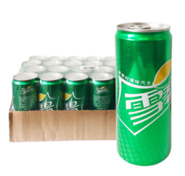 可口可乐 Coca'Cola 碳酸饮料(雪碧) 330ml/罐 24罐/箱(高灌)