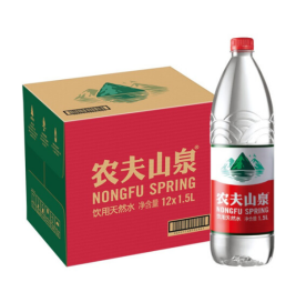 农夫山泉 饮用天然水 1.5L/瓶 12瓶/箱