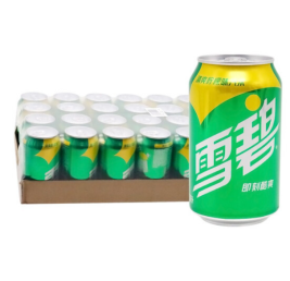 雪碧 Sprite 碳酸饮料 330ml/罐 24罐/箱 (经典款)