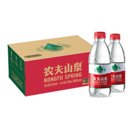 农夫山泉 饮用天然水 380ml/瓶 24瓶/箱