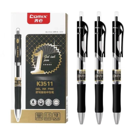 齐心 Comix 按动签字中性笔 K3511 0.5mm 12支/支