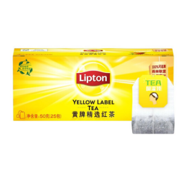 立顿 Lipton 黄牌精选红茶 2g/包 25包/盒