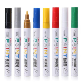 得力 deli 油漆笔 S558 2-3mm（八色：金色/银色/红色/黄色/绿色/蓝色/黑色/白色）