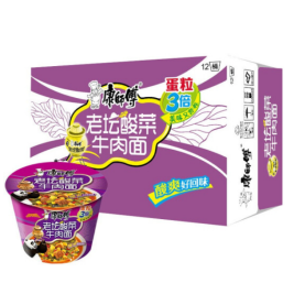 康师傅  老坛酸菜面/方便面 12桶/箱