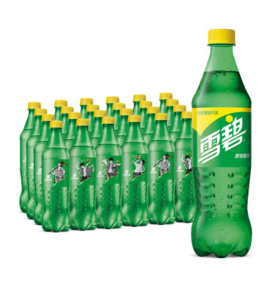 雪碧 Sprite 碳酸饮料 600ml/瓶 24瓶/箱