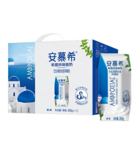 伊利 安慕希 常温希腊风味酸奶 205g/盒 12盒/箱