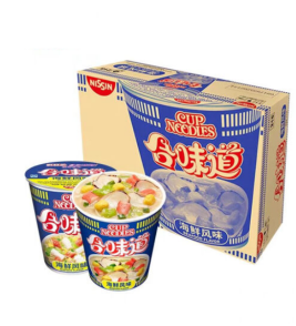 日清 NISSIN 合味道 海鲜风味/方便面 12杯/箱
