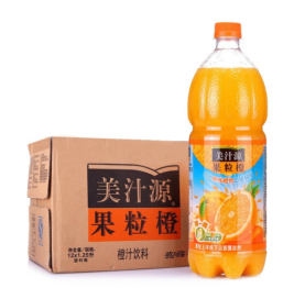 可口可乐 Coca'Cola 美汁源 果粒橙 1.25L/瓶 12瓶/箱