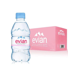 依云 evian evian 天然矿泉水 依云水 330ml/瓶 24瓶/箱