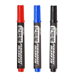 得力（deli）大头笔 记号笔 油性笔 6881  10支/盒