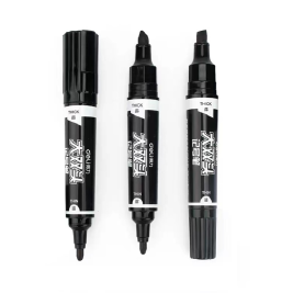 得力（deli）大双头记号笔 油性笔  S555 10支/盒