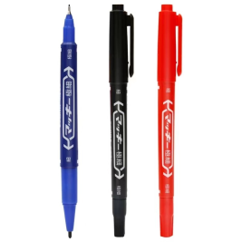 斑马牌 ZEBRA 小双头记号笔 油性笔 MO-120  10支/盒