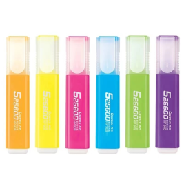 齐心 HP908 醒目荧光笔 10支/盒（六色：黄色 橙色 粉色 蓝色 绿色 紫色）